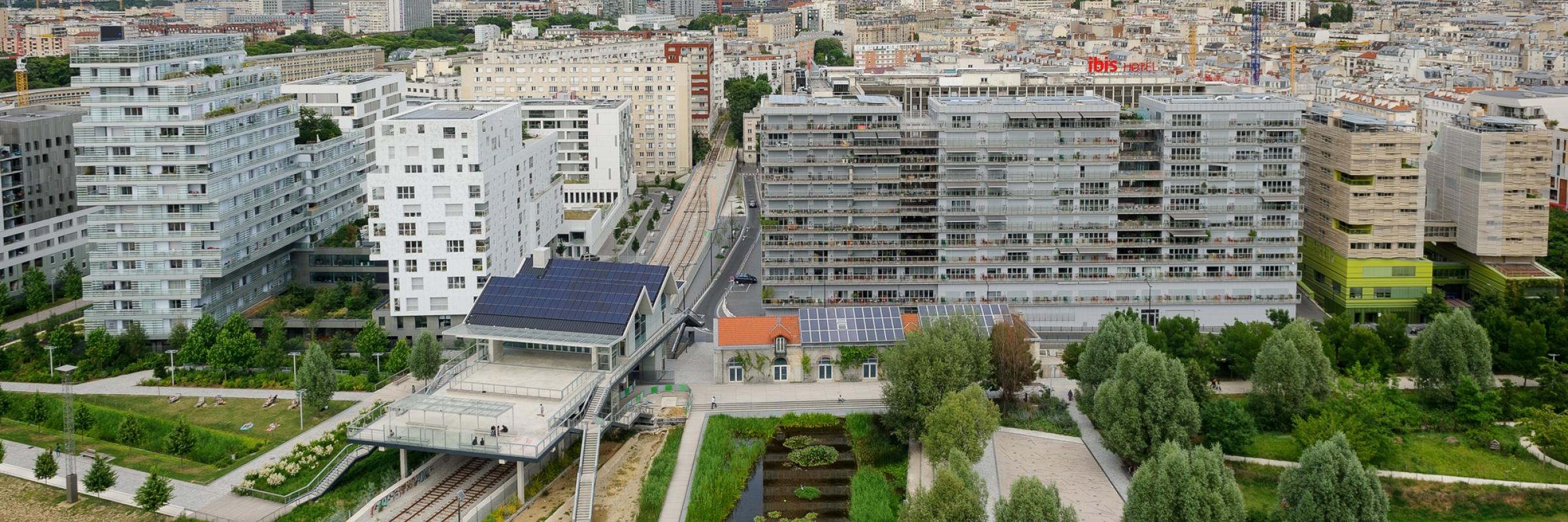 Chantier d'aménagement urbain Clichy-Batignolles 