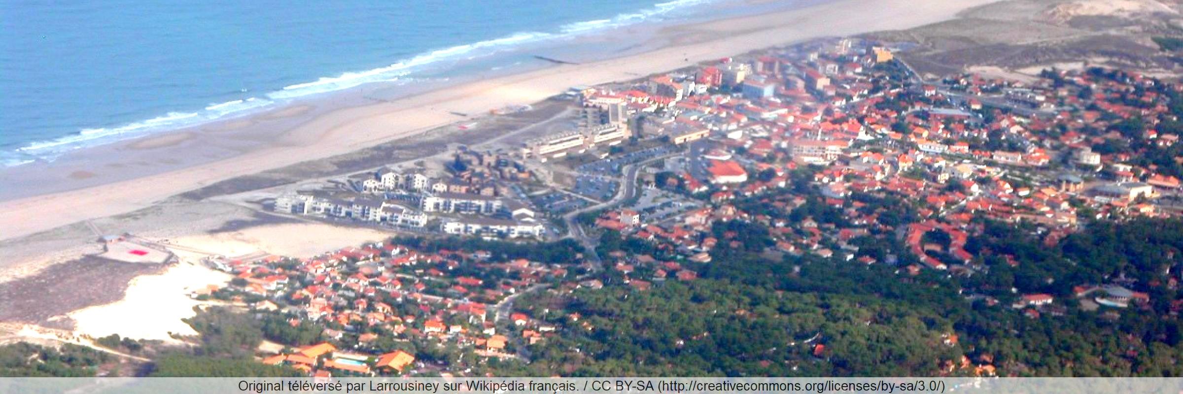 Vue aérienne de Lacanau