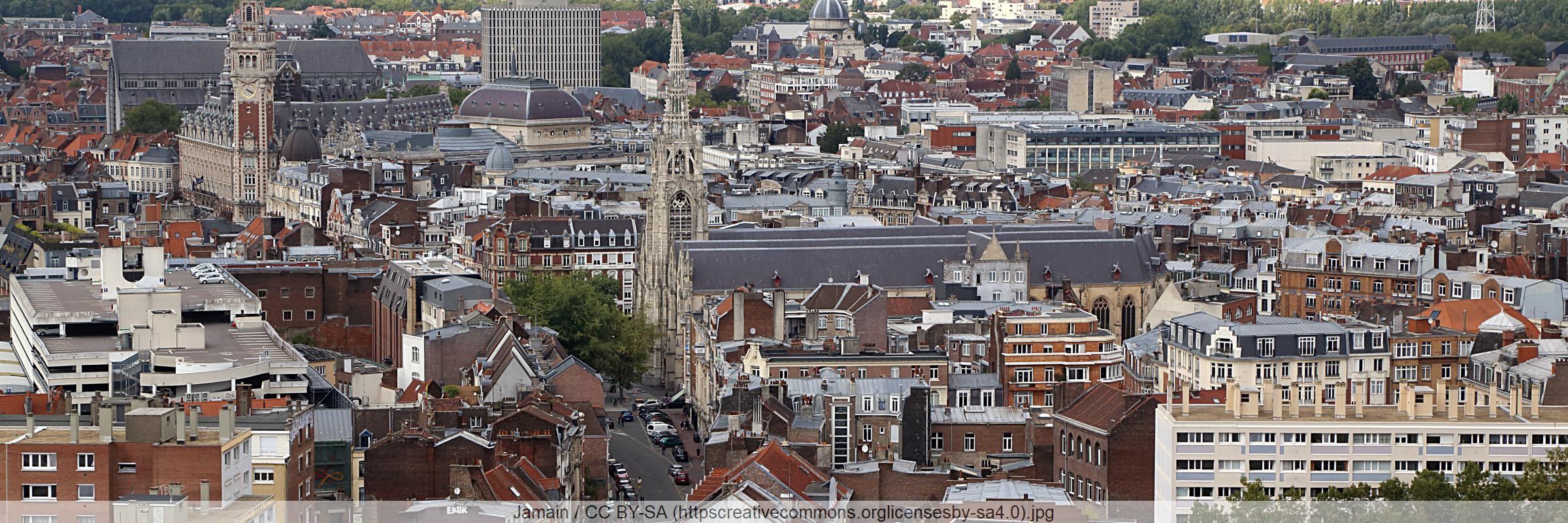 Vue aérienne de lille