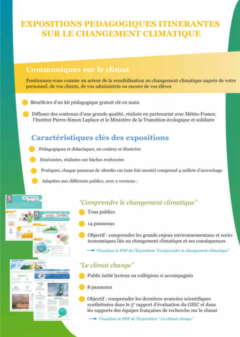 Expositions pédagogiques itinérantes sur le changement climatique